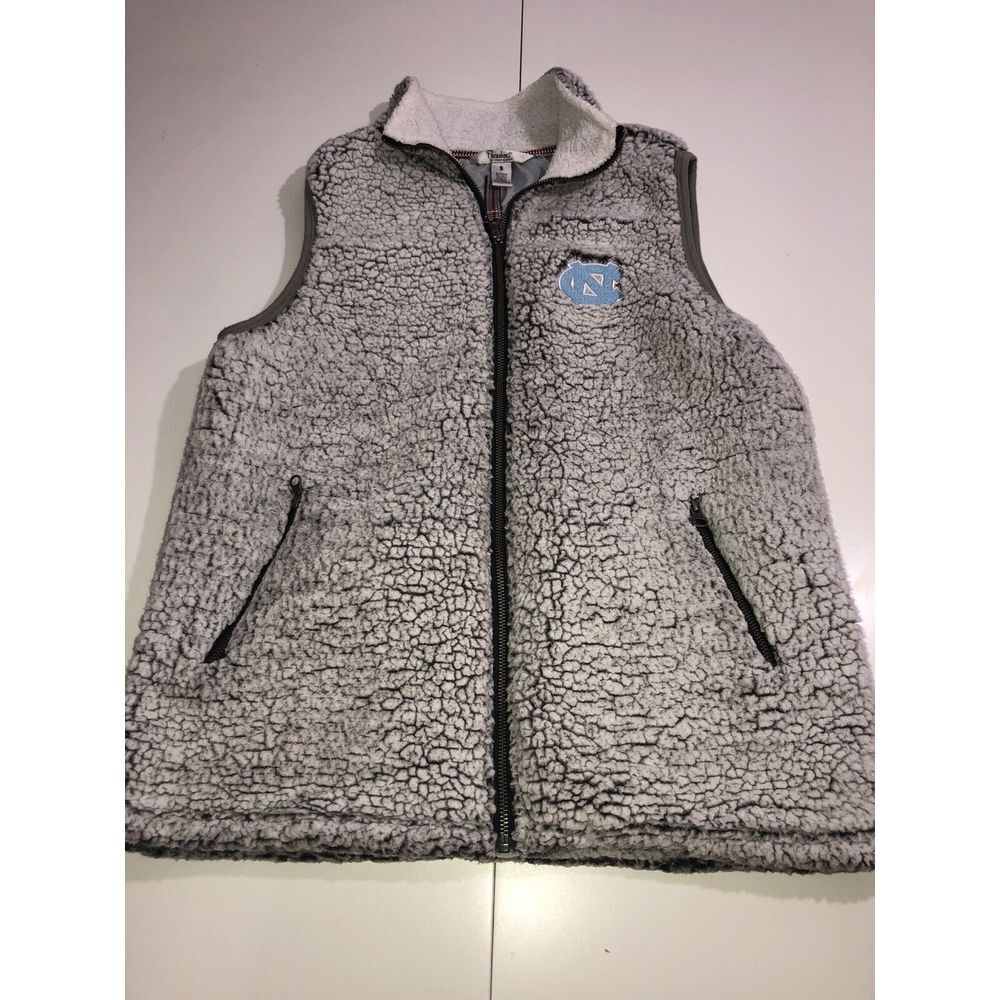 Amazing UNC Tar Heels Faux Fur Vest Size Small